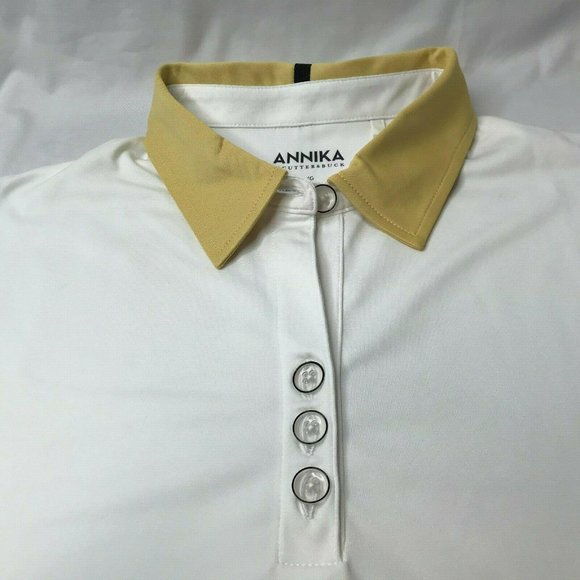 ANNIKA by Cutter and Buck Golf Tennis Polo Shirt, White, Size Women's Large - Picture 12 of 12